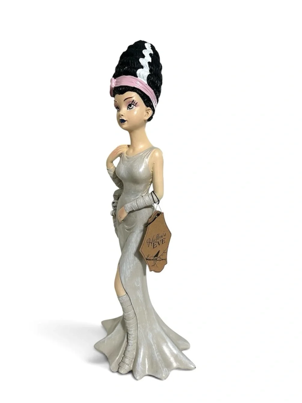 Bride Of Frankenstein With Her Dog 14” Tall  Halloween Decor Figurine NWT